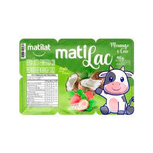 BEBIDA LÁCTEA MORANGO E COCO MATILAC 480G